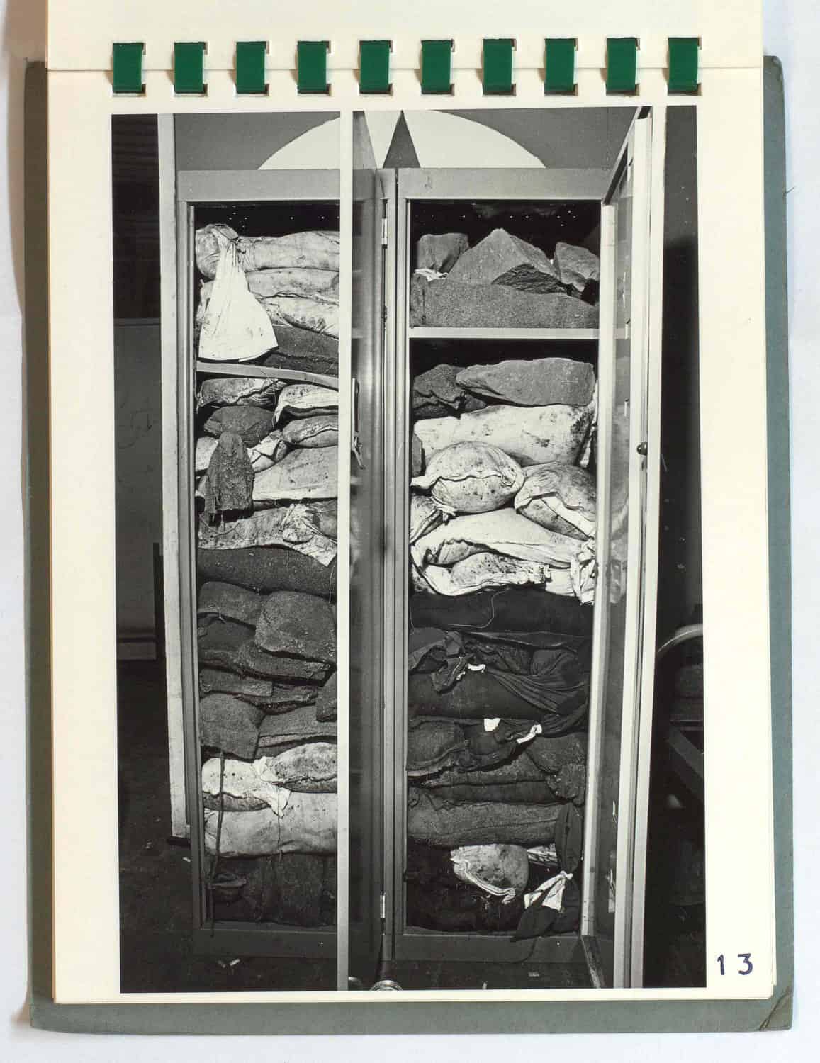 Lockers filled with towels and bedding